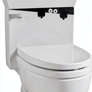 Toilet Monster Peep Art Decal Weicoca Removable-0
