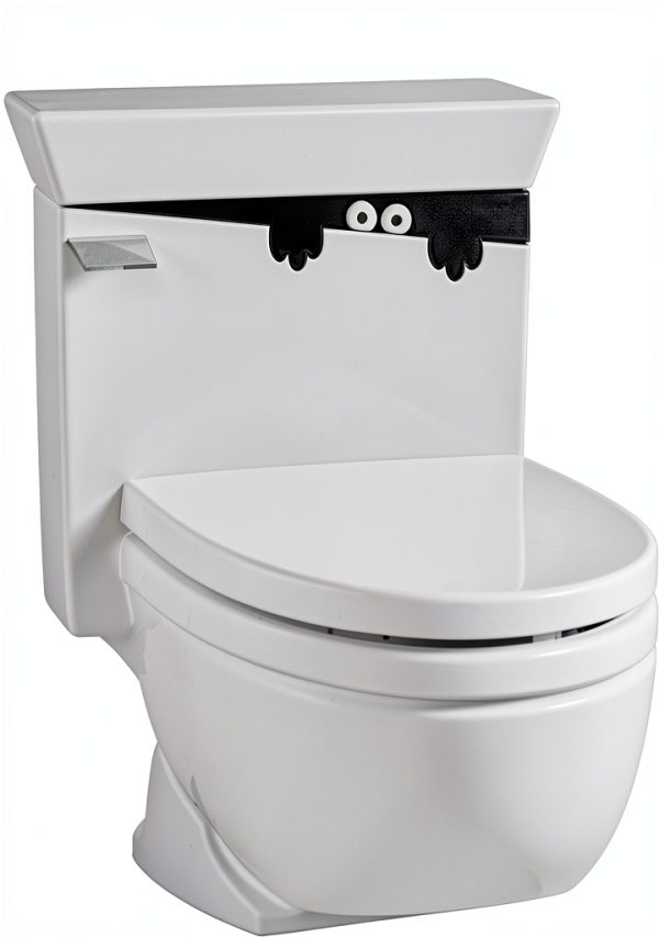 Toilet Monster Peep Art Decal Weicoca Removable-0