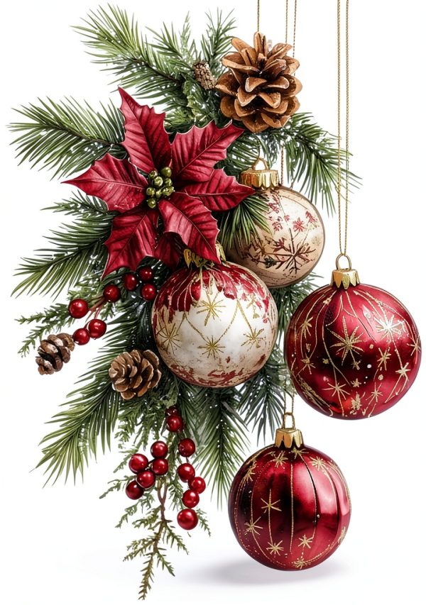 A Washroom Room WC Toilet Seat Stick Color Christmas Tree Branch and Balls Xmas Pattern PVC Wall Door Window Fridge Stickers Decor Decals Art Mural-0