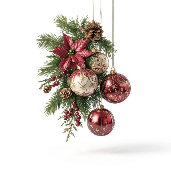 A Washroom Room WC Toilet Seat Stick Color Christmas Tree Branch and Balls Xmas Pattern PVC Wall Door Window Fridge Stickers Decor Decals Art Mural-2