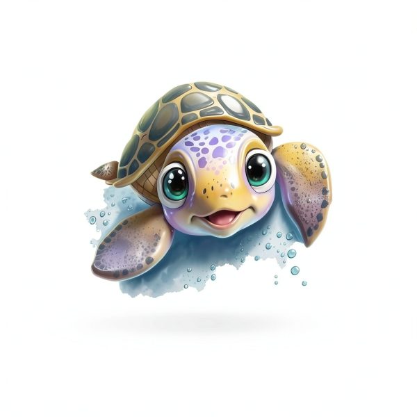 Funny Cartoon Turtle Toilet Cover Sticker Decals,Colorful Turtle Drop Letter Waterproof Toilet Lid Tank Seat Decals Cistern Self-Adhesive Bathroom Wall Sticker-5