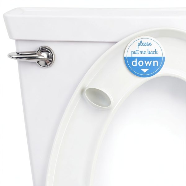 Put Me Down Toilet Seat Sticker | Make Your Life Better with This Heavy Duty Vinyl Bathroom Reminder Decal (2.25 Inch)-1