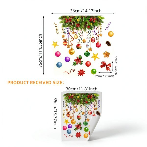 Christmas Toilet Stickers Decals by Generic Colorful Balloon Pattern-5