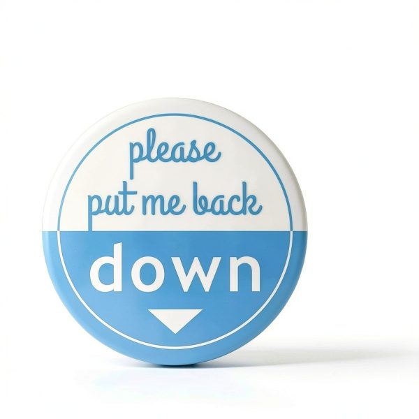 Put Me Down Toilet Seat Sticker | Make Your Life Better with This Heavy Duty Vinyl Bathroom Reminder Decal (2.25 Inch)-5