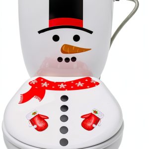Christmas Toilet Stickers Hayooha PVC Waterproof Decal for Lid Snowman-0