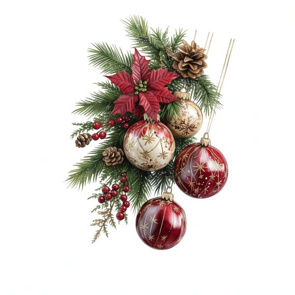 A Washroom Room WC Toilet Seat Stick Color Christmas Tree Branch and Balls Xmas Pattern PVC Wall Door Window Fridge Stickers Decor Decals Art Mural-4