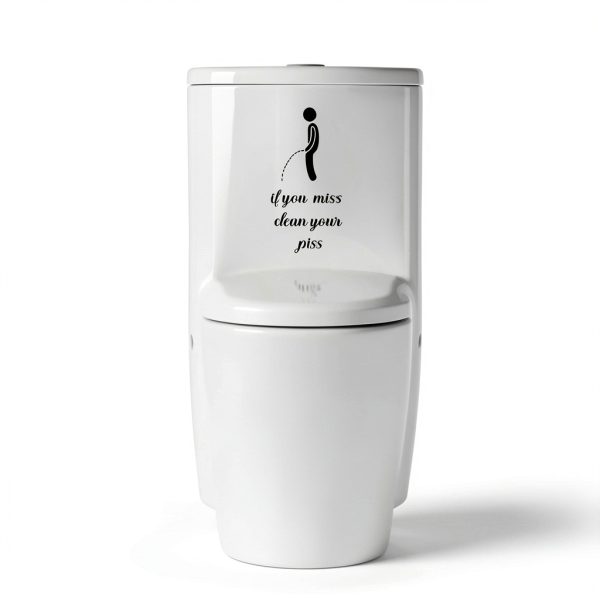 Funny Toilet Stickers 3 Pack by LapangZi Waterproof PVC Bathroom Decor-2