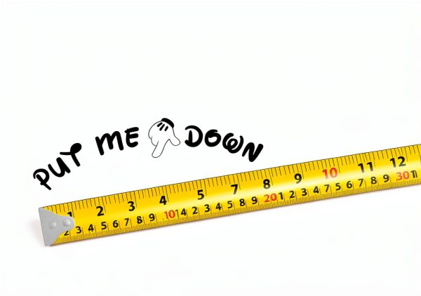 Pack of 2 Put Me Down Cute Mickey Hands Toilet Seat/Lid Sticker - Bathroom Décor - Bathroom Accessories (Black)-1