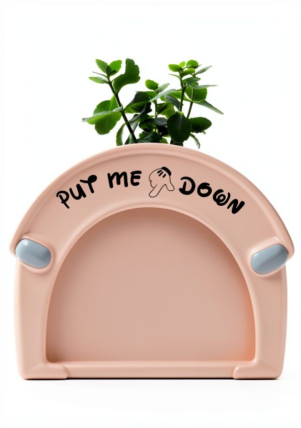 Pack of 2 Put Me Down Cute Mickey Hands Toilet Seat/Lid Sticker - Bathroom Décor - Bathroom Accessories (Black)-0